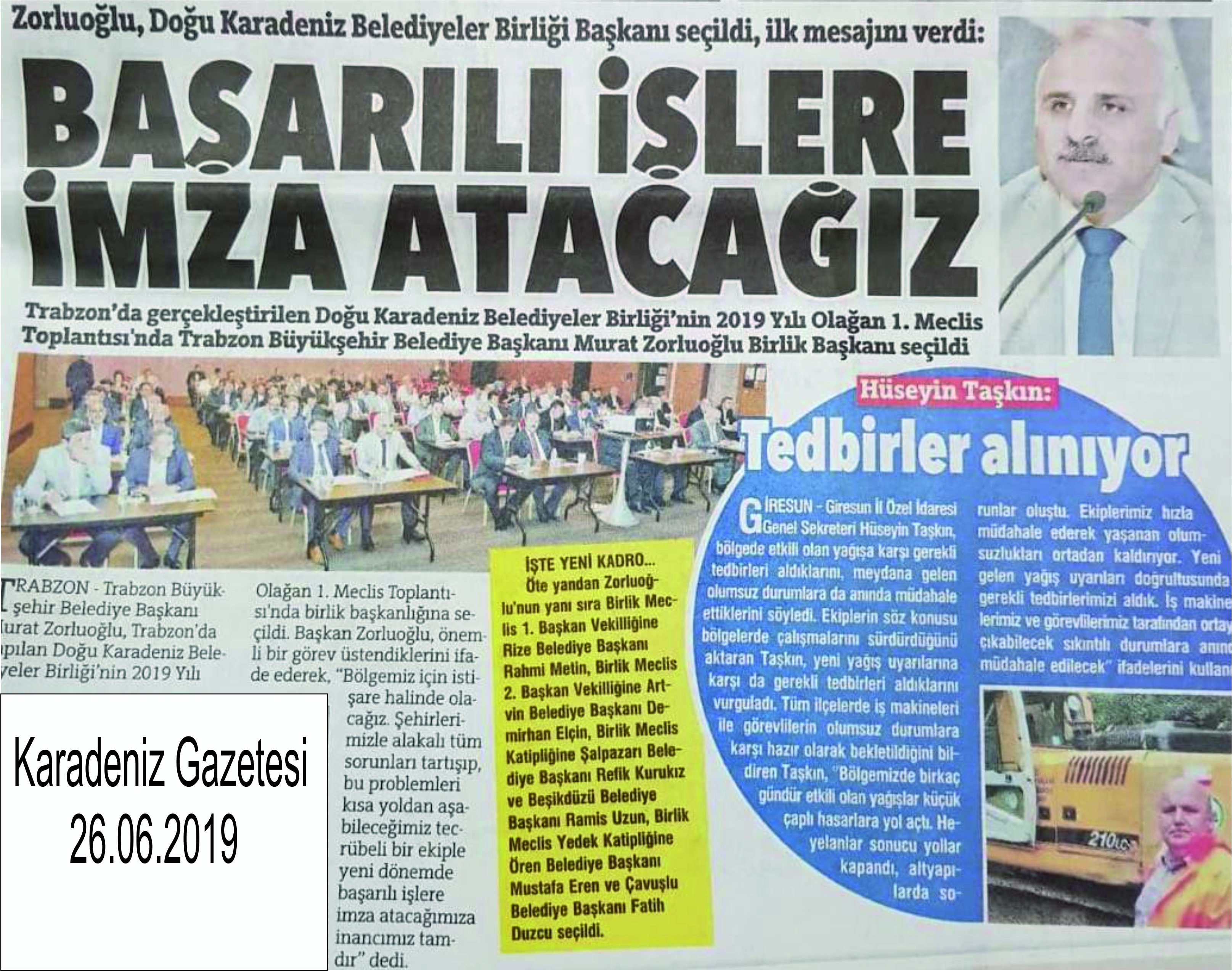 karadeniz gazetesi 26.06.2019