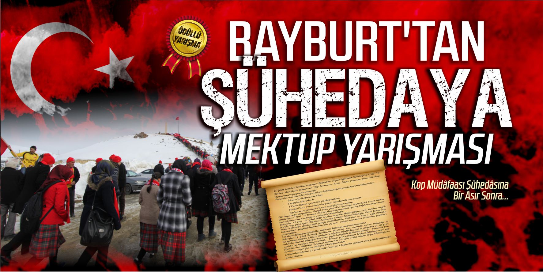 Bayburt’tan Şühedaya Mektup Yarışması