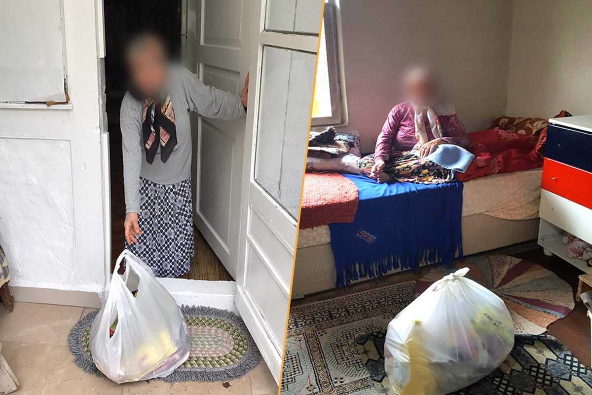 Akçaabat Belediyesi tarafından gıda yardımları ihtiyaç sahiplerine ulaştırılıyor.