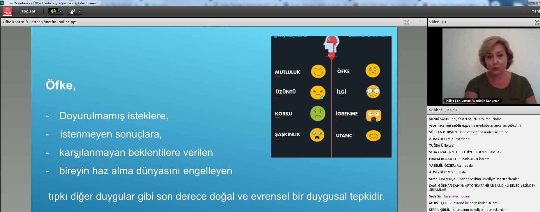 Stres Yönetimi ve Öfke Kontrolü Eğitimi
