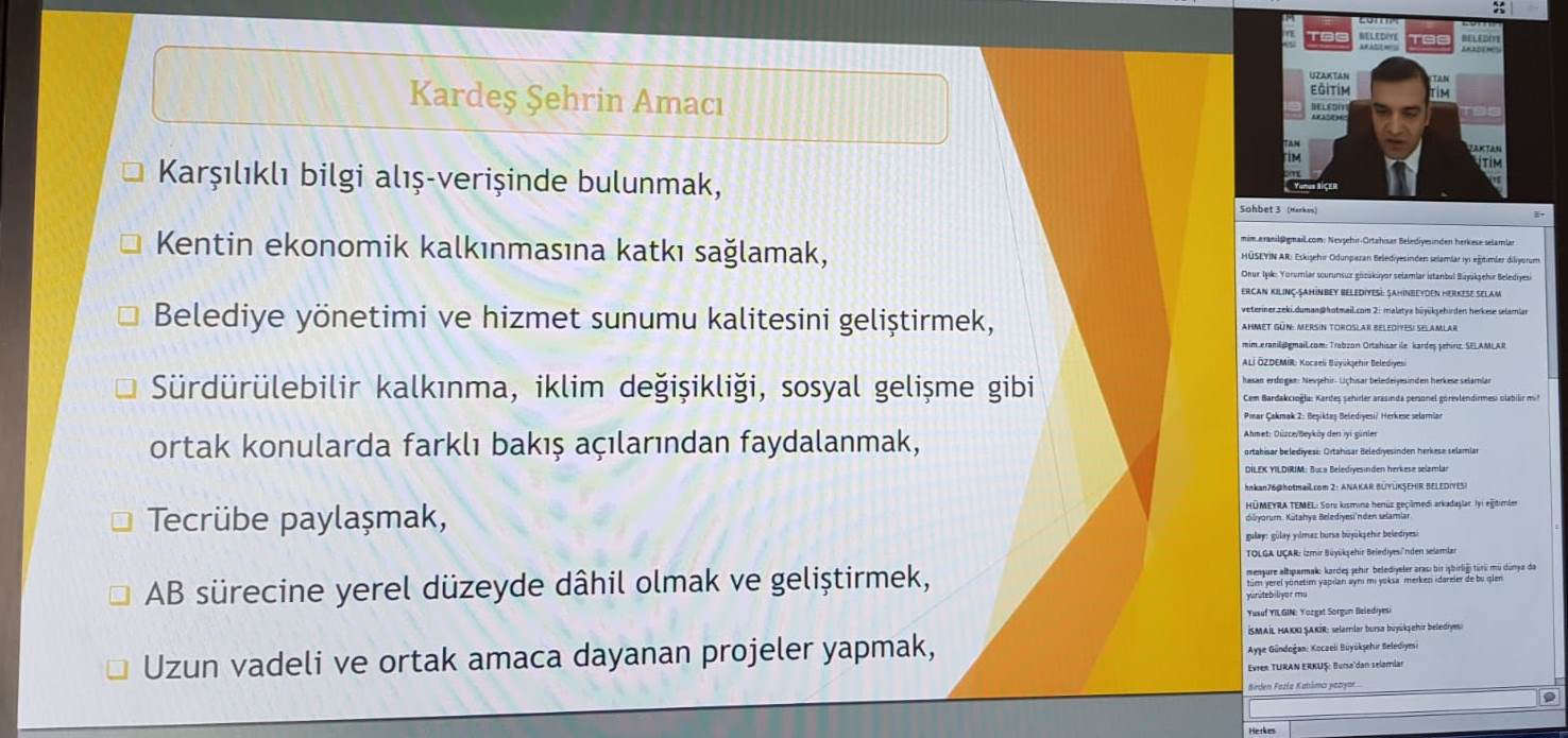 Uluslararası İş Birlikleri ve Kardeş Şehir İlişkileri Eğitimi