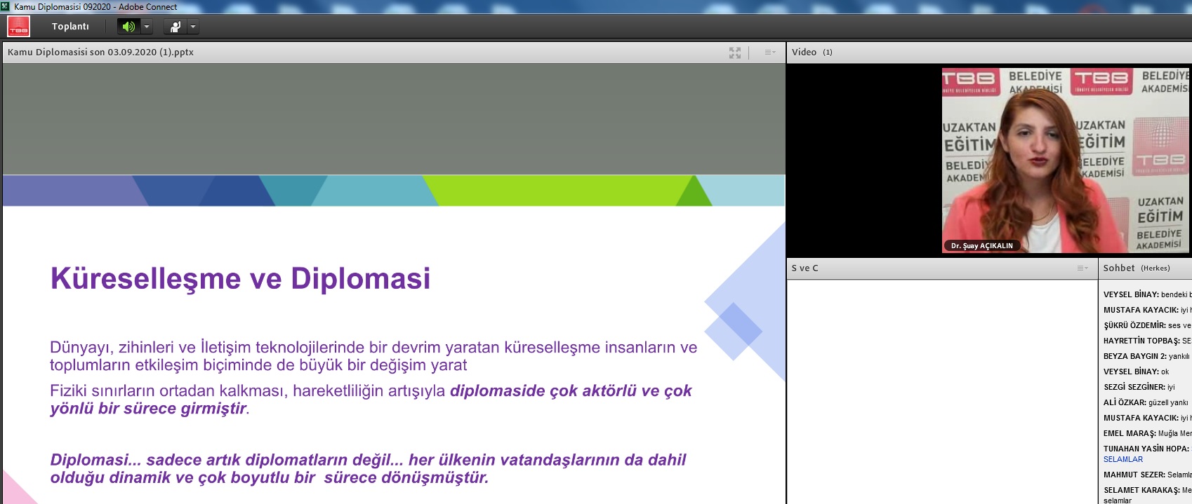 Kamu Diplomasisi Eylül 2020 Eğitimi