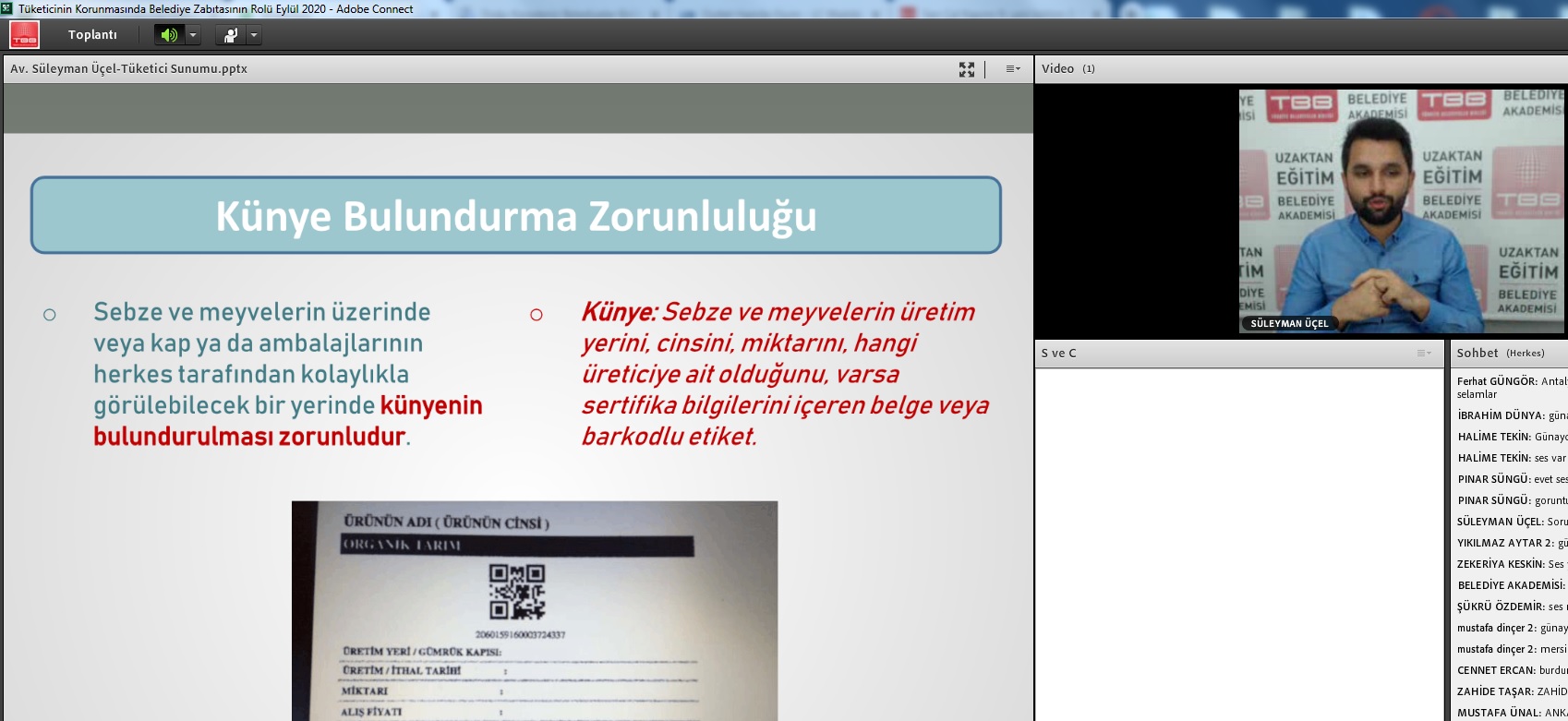 Tüketicinin Korunmasında Belediye Zabıtasının Rolü Uzaktan Eğitim Ders Linki
