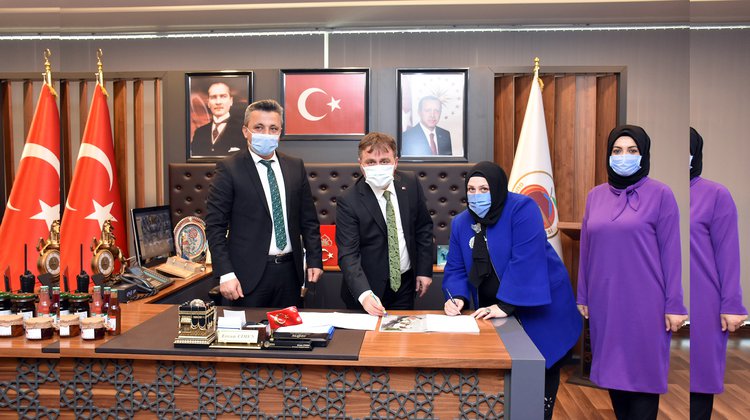 GÜMÜŞHANE BELEDİYE GÜMÜŞELLER KADIN KOOPERATİFİ İLE İSTİHDAM VE ÜRETİM PROTOKOLÜ İMZALADI