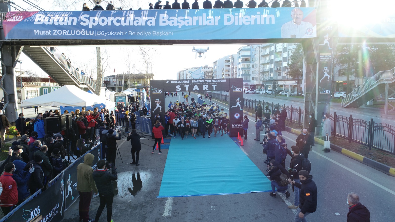 41. ULUSLARARASI TRABZON YARI MARATONU KOŞULDU