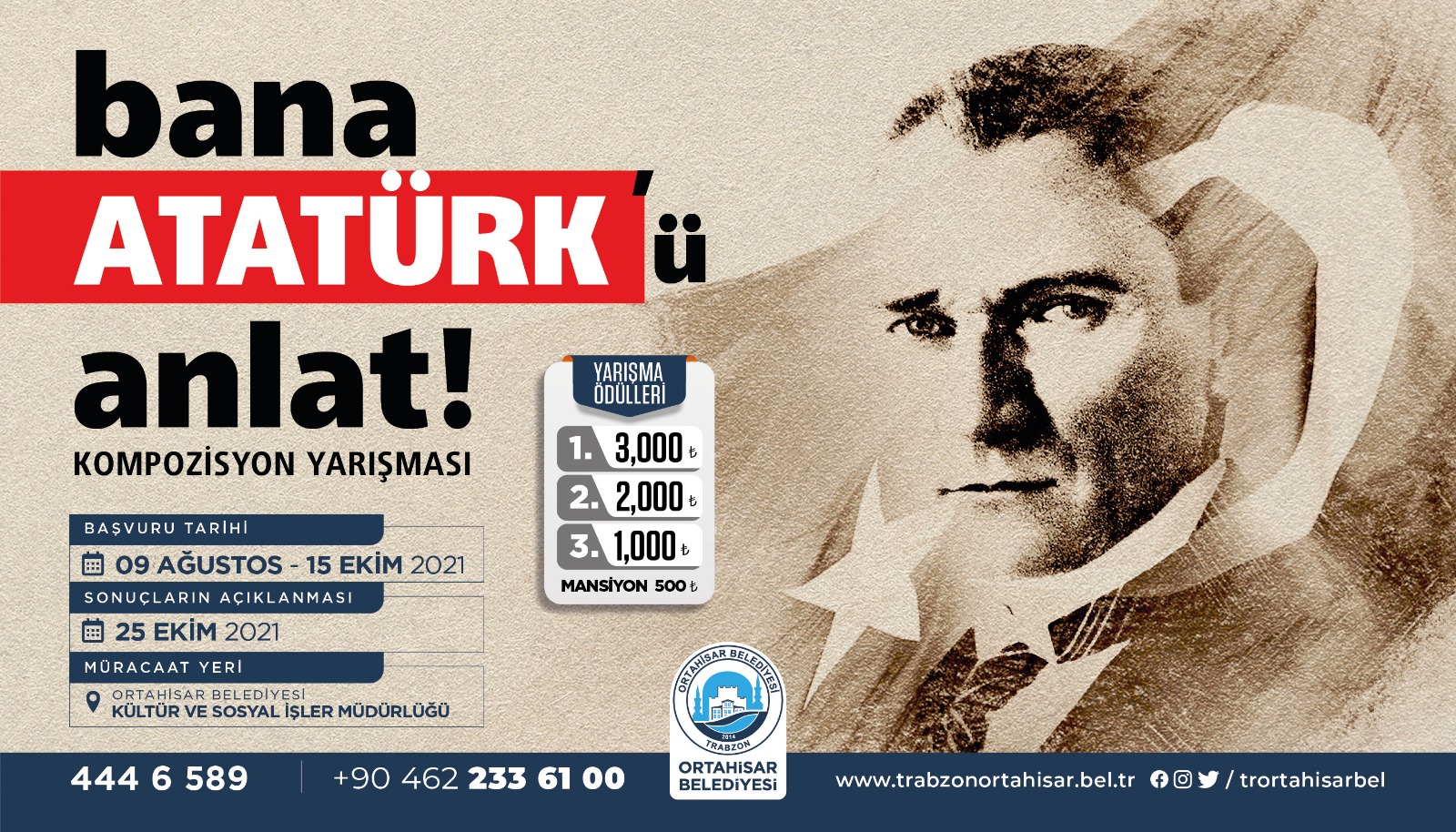 ‘Bana Mustafa Kemal ATATÜRK’ü Anlat’ Kompozisyon Yarışması