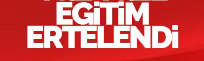 Eğitim Semineri İleri Tarihe Ertelendi