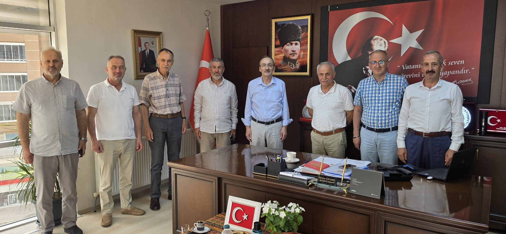 Düzköy Belediye Başkanı Selim Çelenk’e Geçmiş Olsun Ziyareti